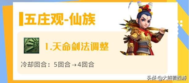 夢幻西游：18門派調整匯總，一圖帶你看完10月門派調整內容