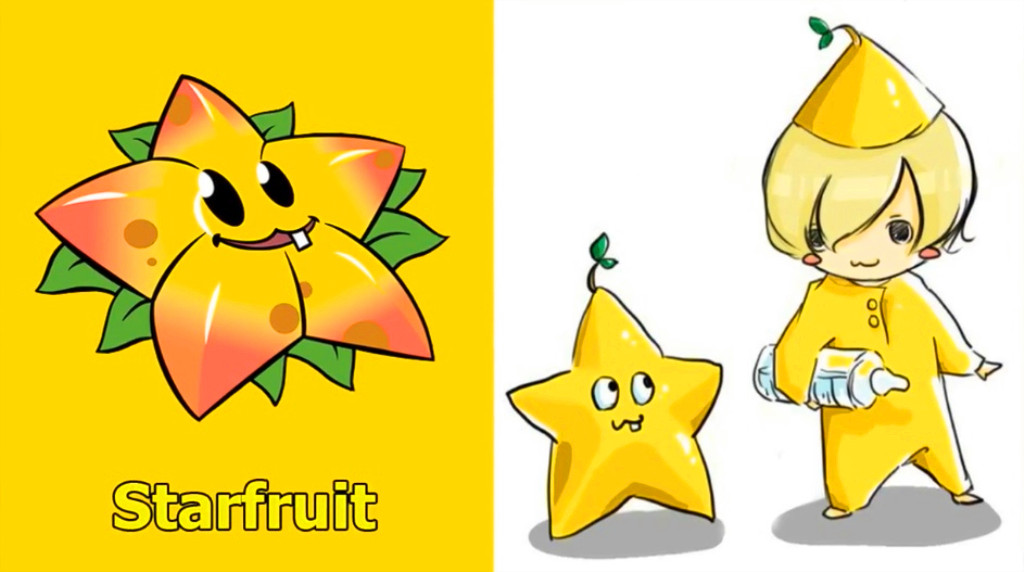 《植物大戰僵尸》擬人化后，星星果變成了拿奶瓶的小正太！