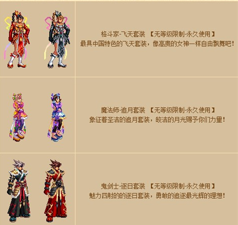 DNF歷年國慶新年套全部合集，有些價值超越天空，幾乎絕跡