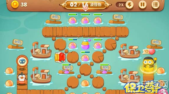保衛蘿卜3碼頭第39關攻略 碼頭39關金蘿卜怎么得