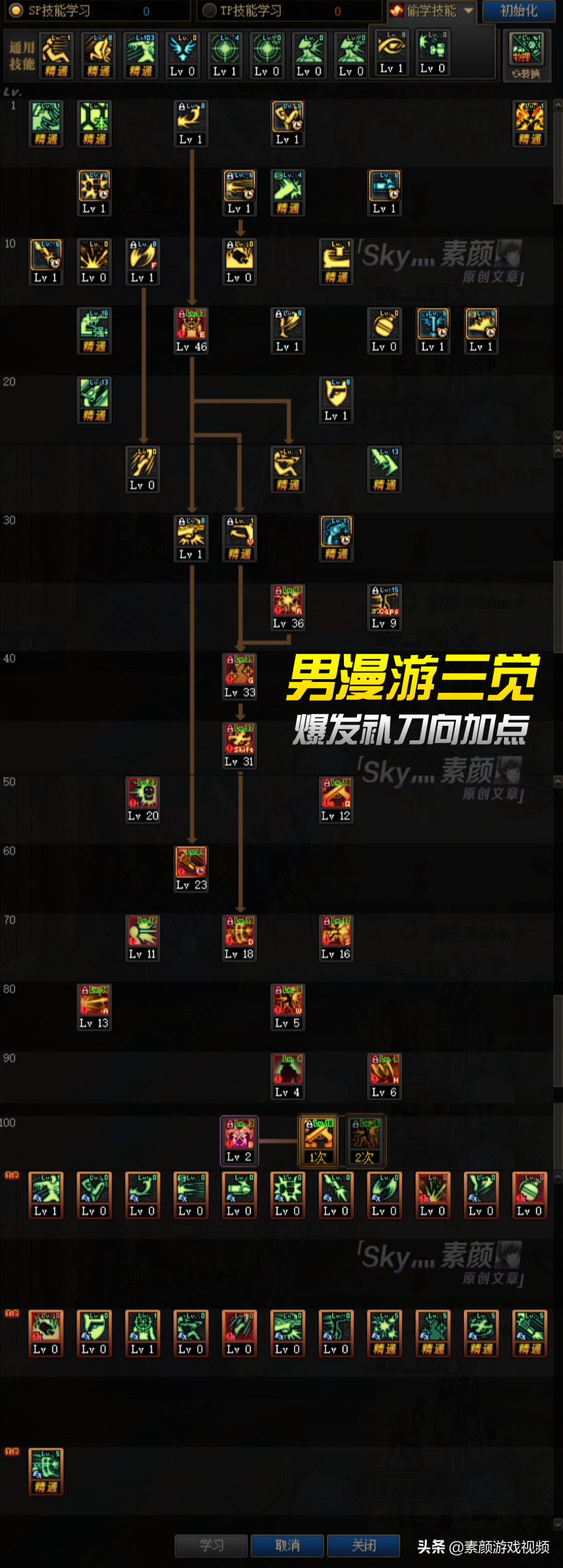 DNF：煙塵彈學不學？男漫游三覺加點詳細分析