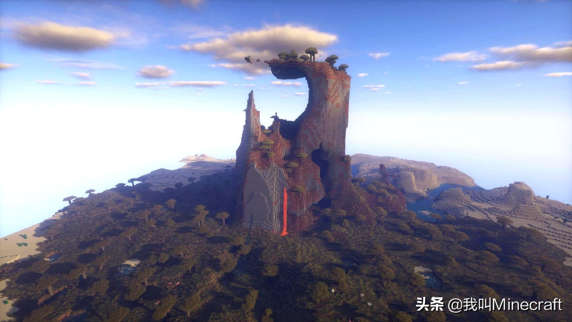 我的世界：值得珍藏3個種子，號稱MC最“完美”的三座山脈