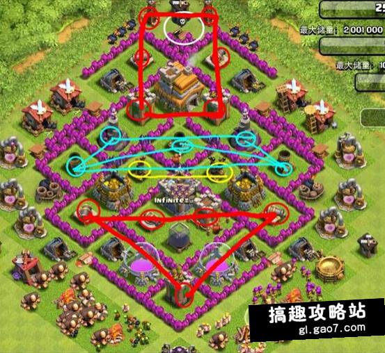 部落沖突7本最佳陣型設計思路