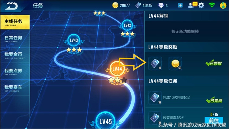 玩家分享 QQ飛車手游等級福利介紹