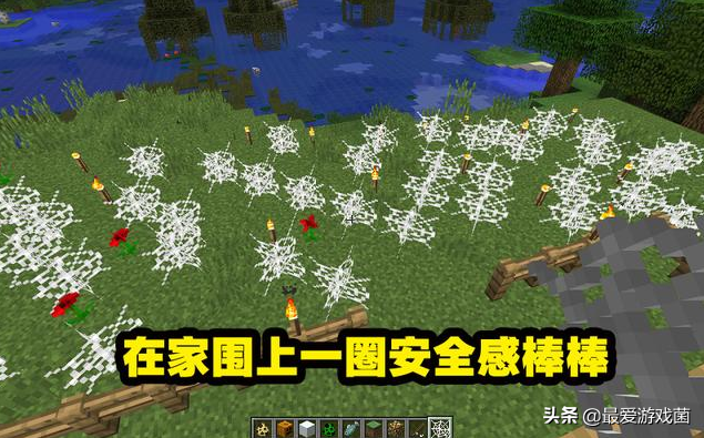 我的世界：蜘蛛網有6種作用？新人拿著做弓箭老玩家卻發明了它