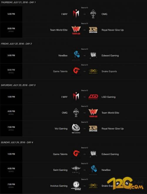 LPL2016夏季賽賽程表 LOL夏季賽賽程及比賽時間介紹