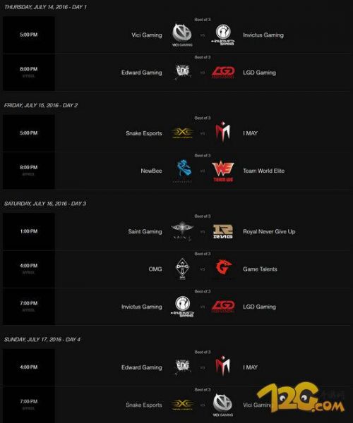 LPL2016夏季賽賽程表 LOL夏季賽賽程及比賽時間介紹