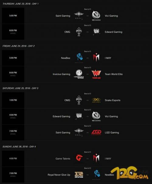 LPL2016夏季賽賽程表 LOL夏季賽賽程及比賽時間介紹