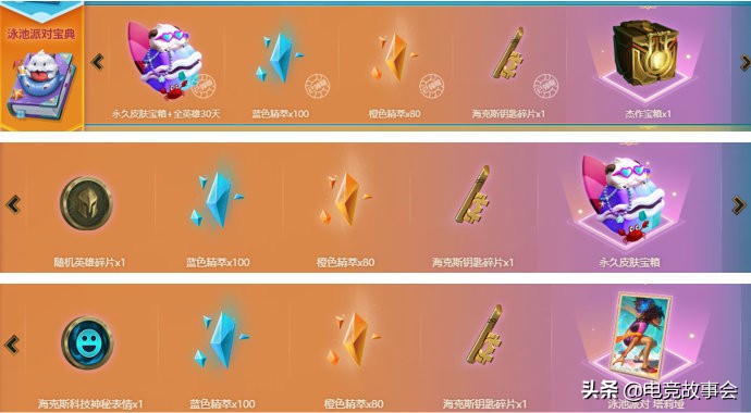 升級獲得皮膚獎勵 泳池寶典活動詳解