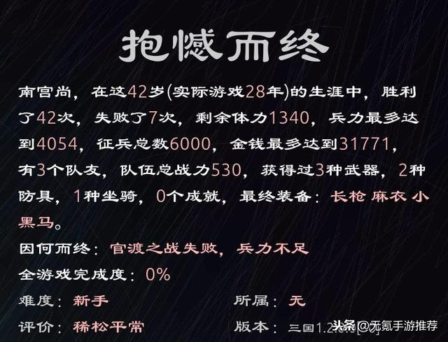 薦233:「三國英雄壇」——文字策略類的三國爭霸單機手游