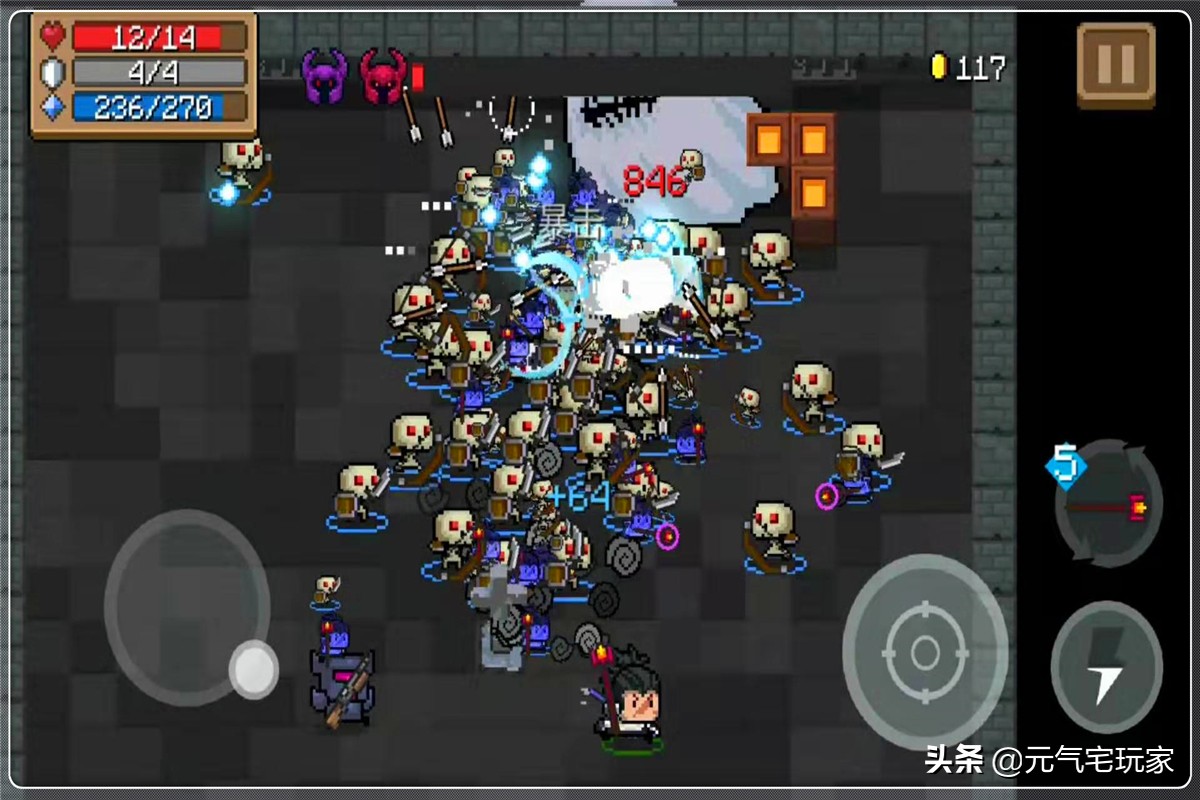 元氣騎士：狂戰士BUG懶人玩法，全程吃瓜，作戰什么的交給小弟吧
