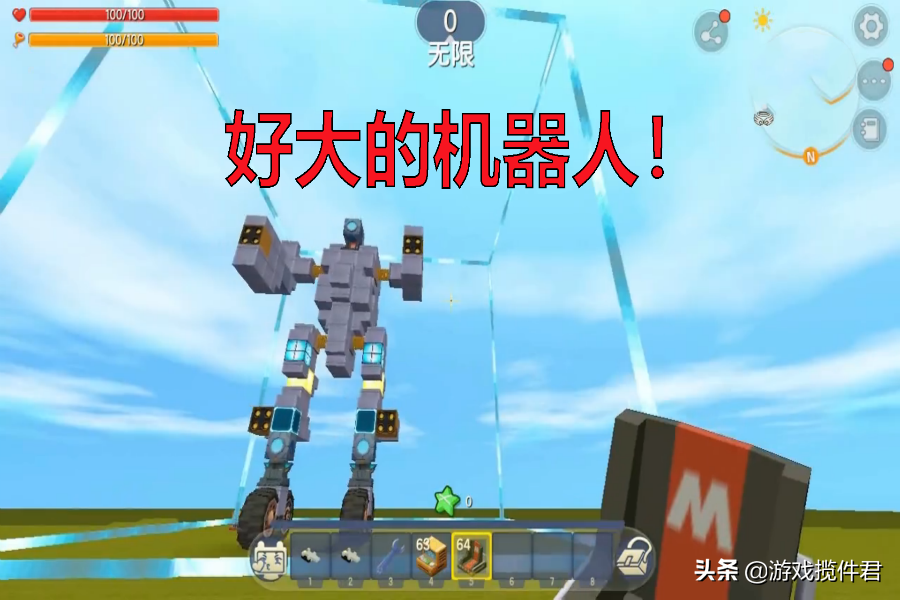 迷你世界：玩家自制“黑科技”機器人，大神看后沉默了，附帶教程