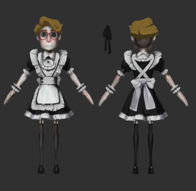 第五人格：女仆裝幸運兒高度曝光，要玩家親親抱抱才肯起來！
