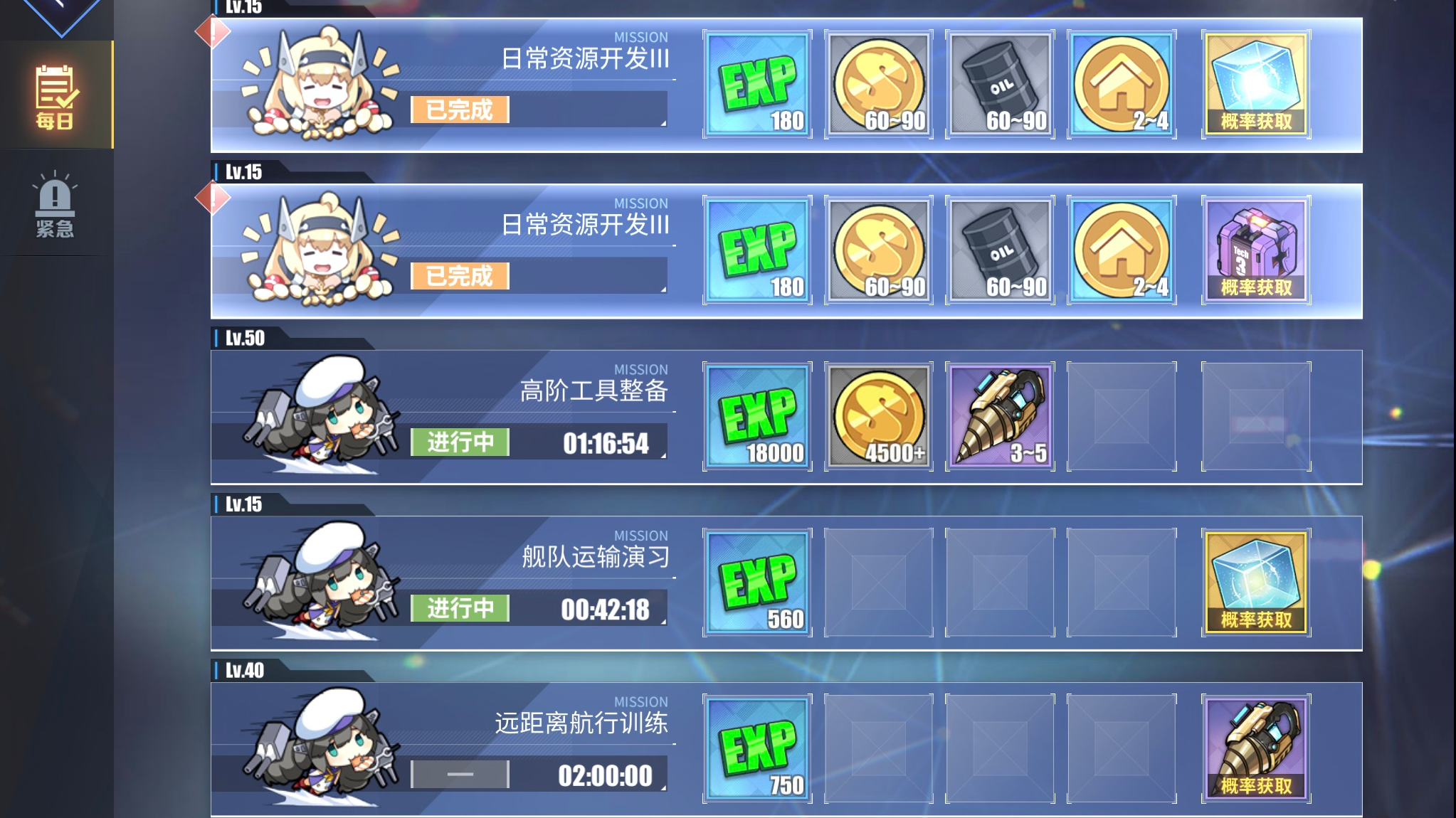 碧藍航線：5個小技巧，讓你的艦娘升級更快
