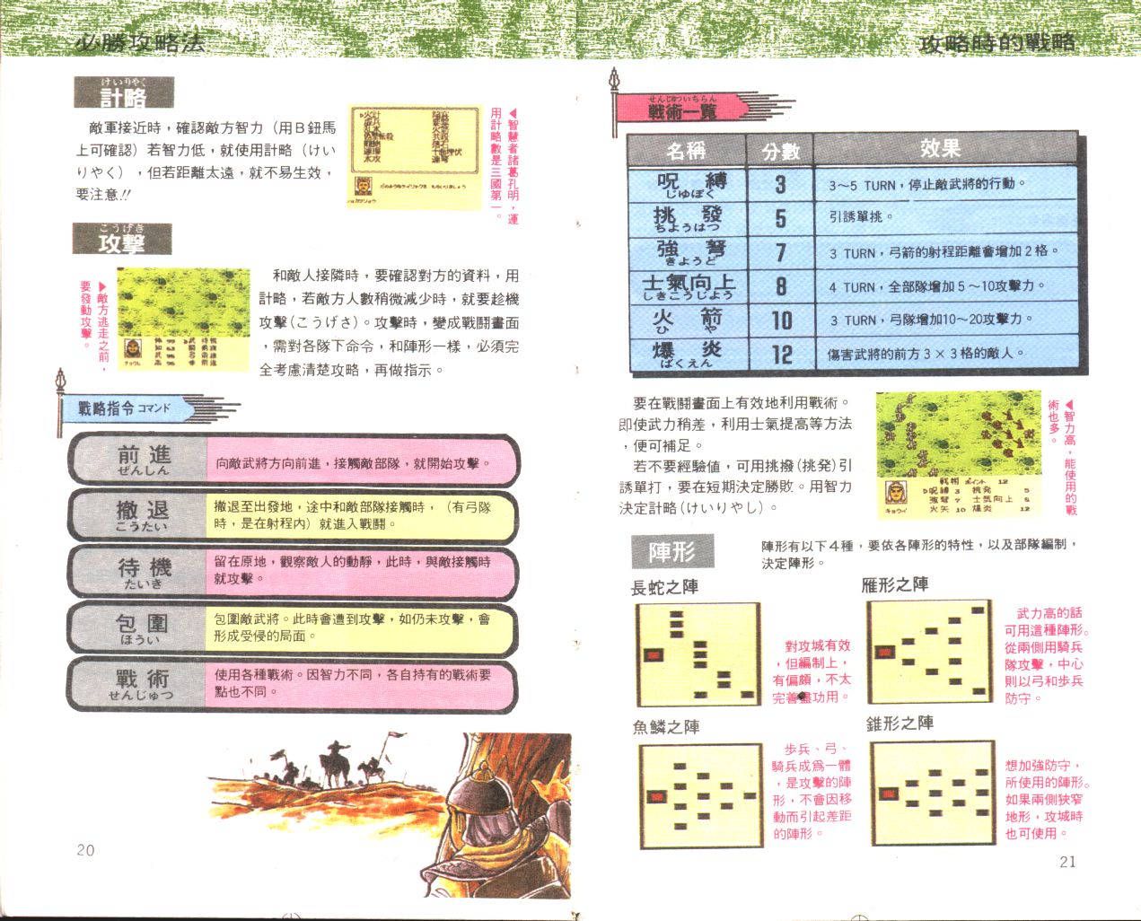 FC三國志2霸王的大陸游戲攻略說明書電子書 三國志2說明書五之一