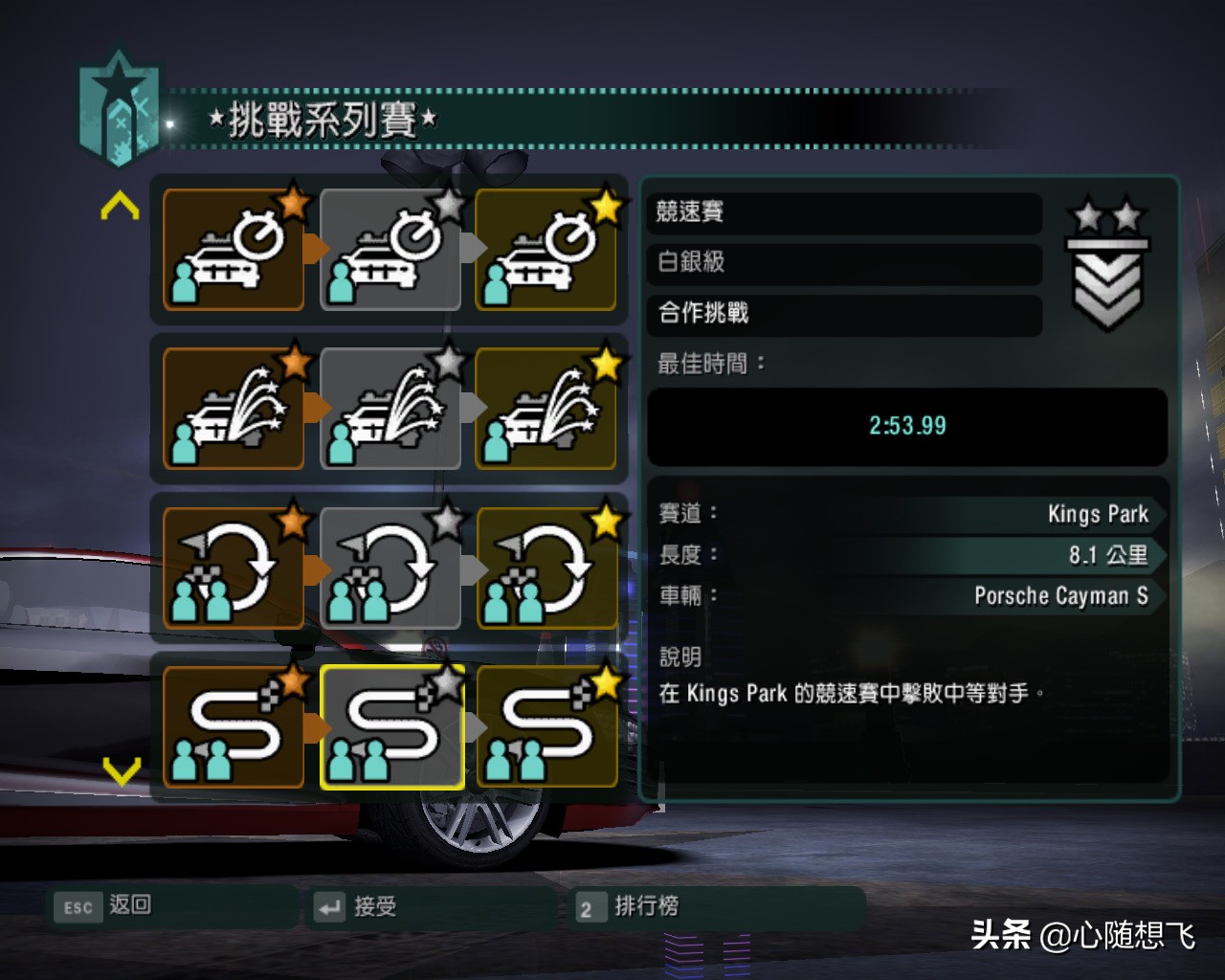 極品飛車10挑戰系列賽說明