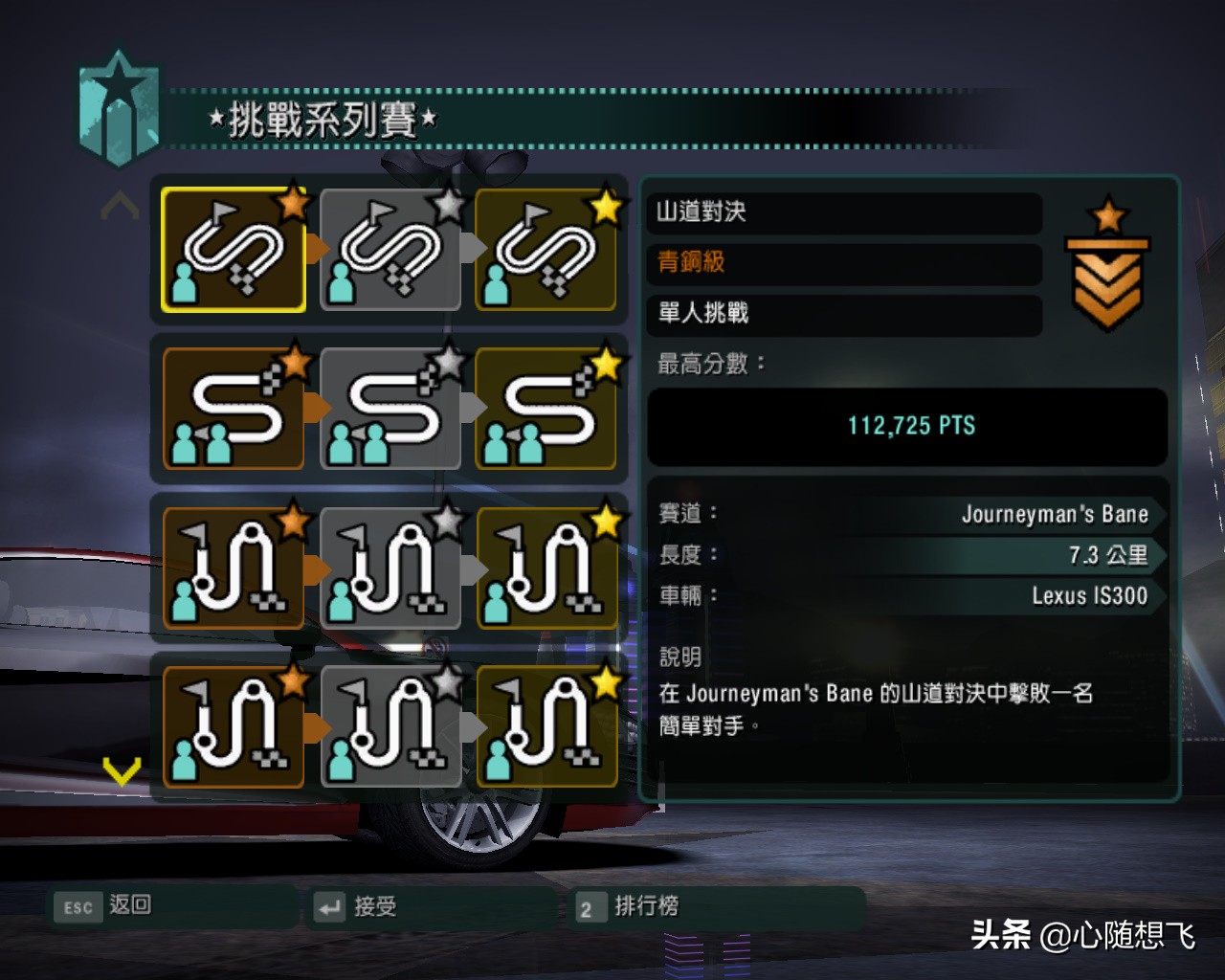 極品飛車10挑戰系列賽說明