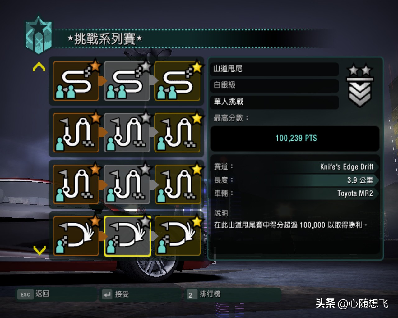 極品飛車10挑戰系列賽說明