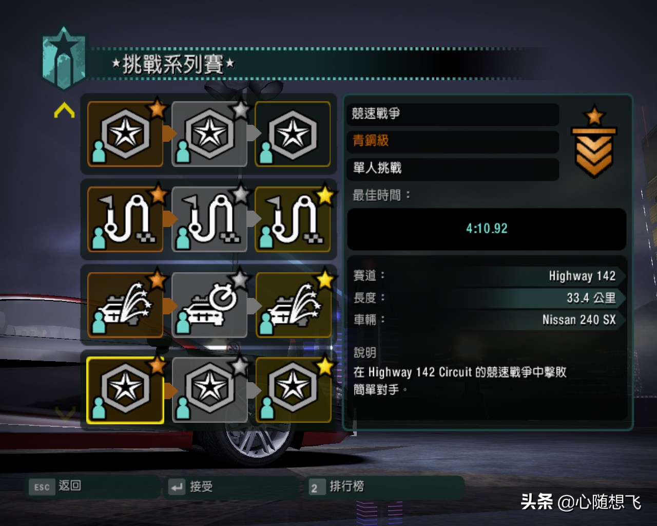 極品飛車10挑戰系列賽說明