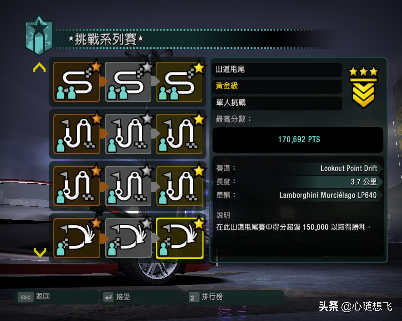 極品飛車10挑戰系列賽說明