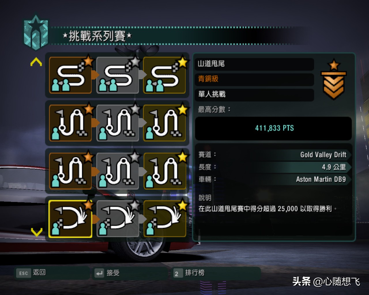 極品飛車10挑戰系列賽說明
