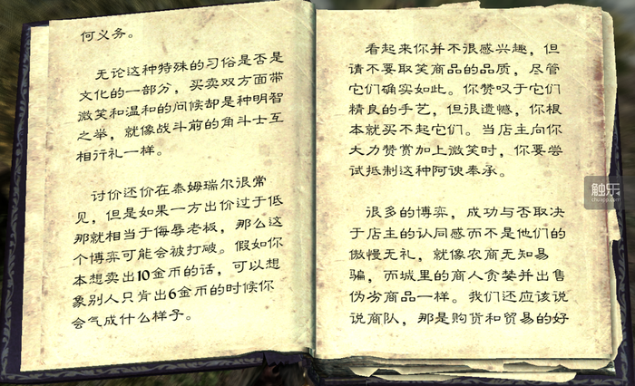 《上古卷軸5:天際》里那些平凡的職業們