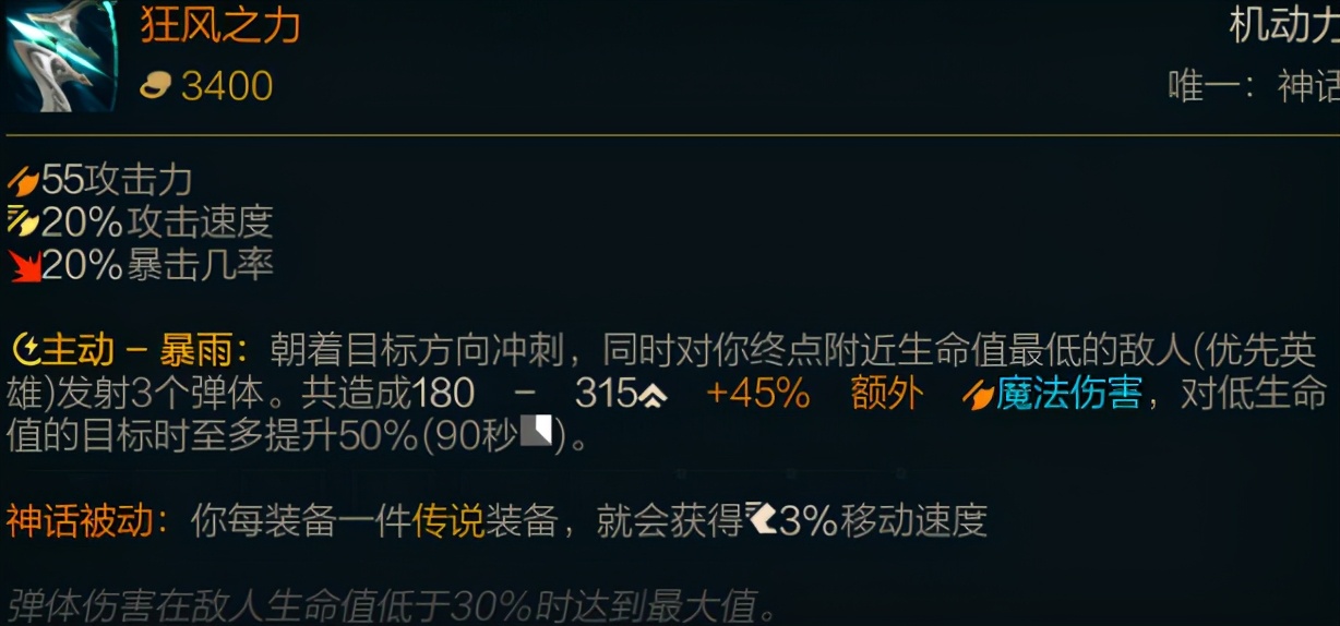 LOL新賽季裝備介紹:神話裝備篇