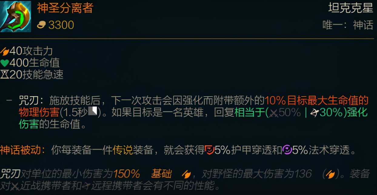 LOL新賽季裝備介紹:神話裝備篇