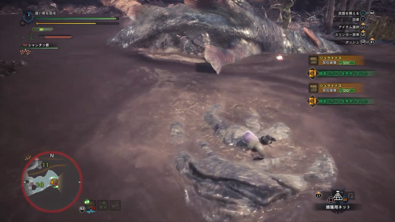 手柄玩怪物獵人世界PC版，初期泥魚龍狩獵攻略