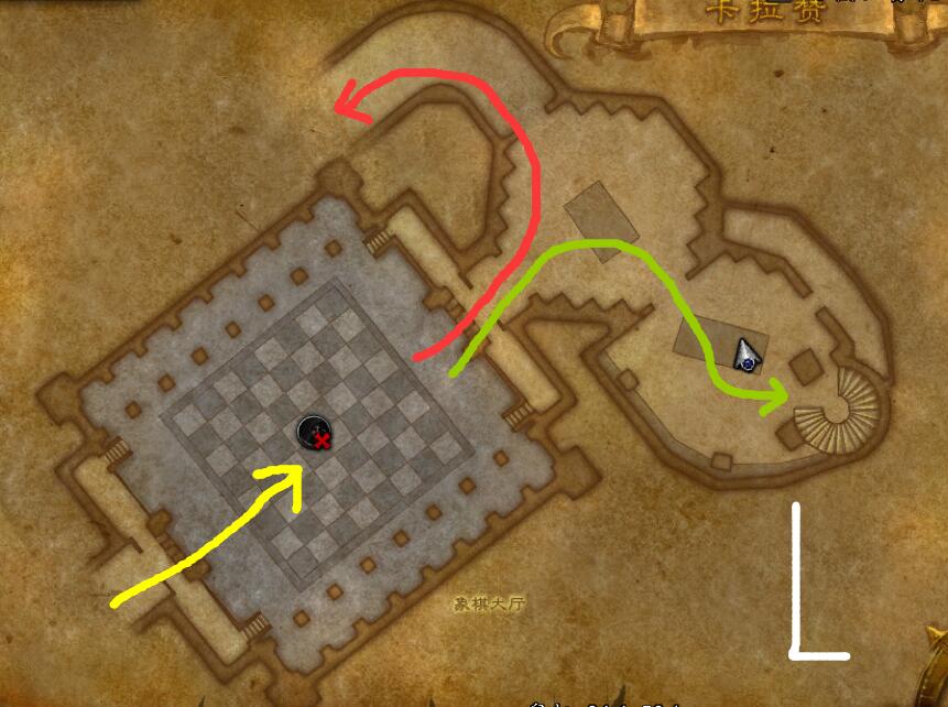 魔獸世界:卡拉贊全地圖跑法 包括夜之魘不漏boss 國際象棋打法