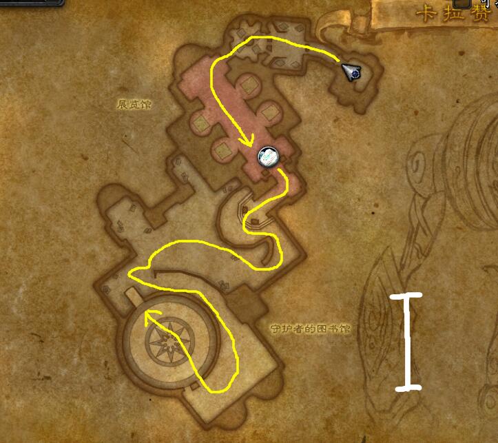 魔獸世界:卡拉贊全地圖跑法 包括夜之魘不漏boss 國際象棋打法