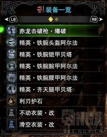 怪物獵人:各流派銃槍個人自用配裝整合