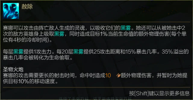 LOL：滌魂圣槍賽娜，輔助位置的符文出裝及技能加點