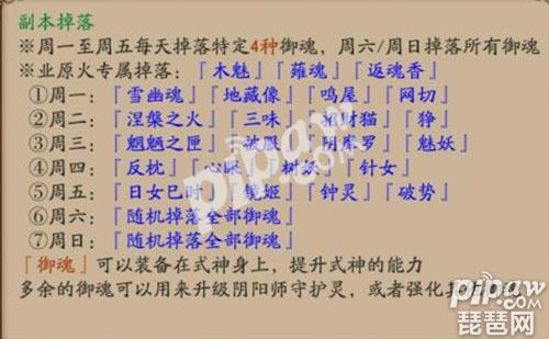 陰陽師業原火有什么御魂 業原火御魂掉落時間表