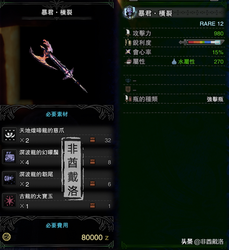「怪獵冰原」從過渡到畢業，冰原斬斧推薦