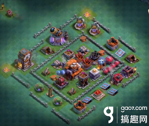 搞趣網:部落沖突夜世界5本陣型有哪些 夜世界5本陣型集錦
