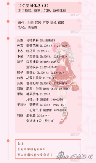 奇跡暖暖第十章少女級S級攻略 適用平民新手