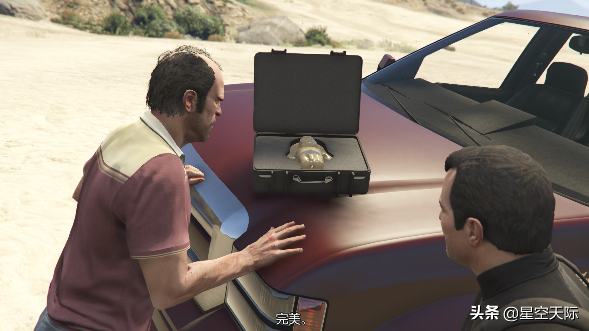 GTA5：任務讓崔佛開摩托車沖上火車，任務有點難，小星失敗好幾次