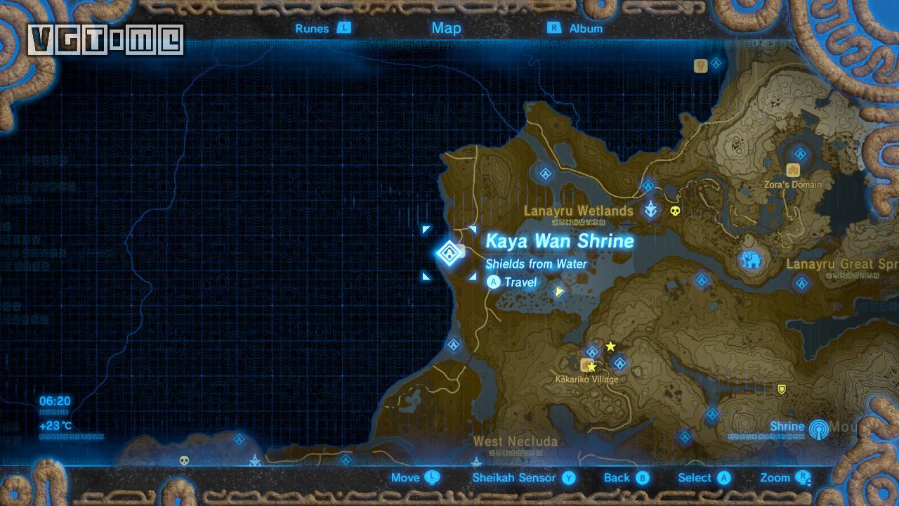 《塞爾達傳說:曠野之息》「Lanayru Tower / ラネールの塔 區域」試煉之祠攻略