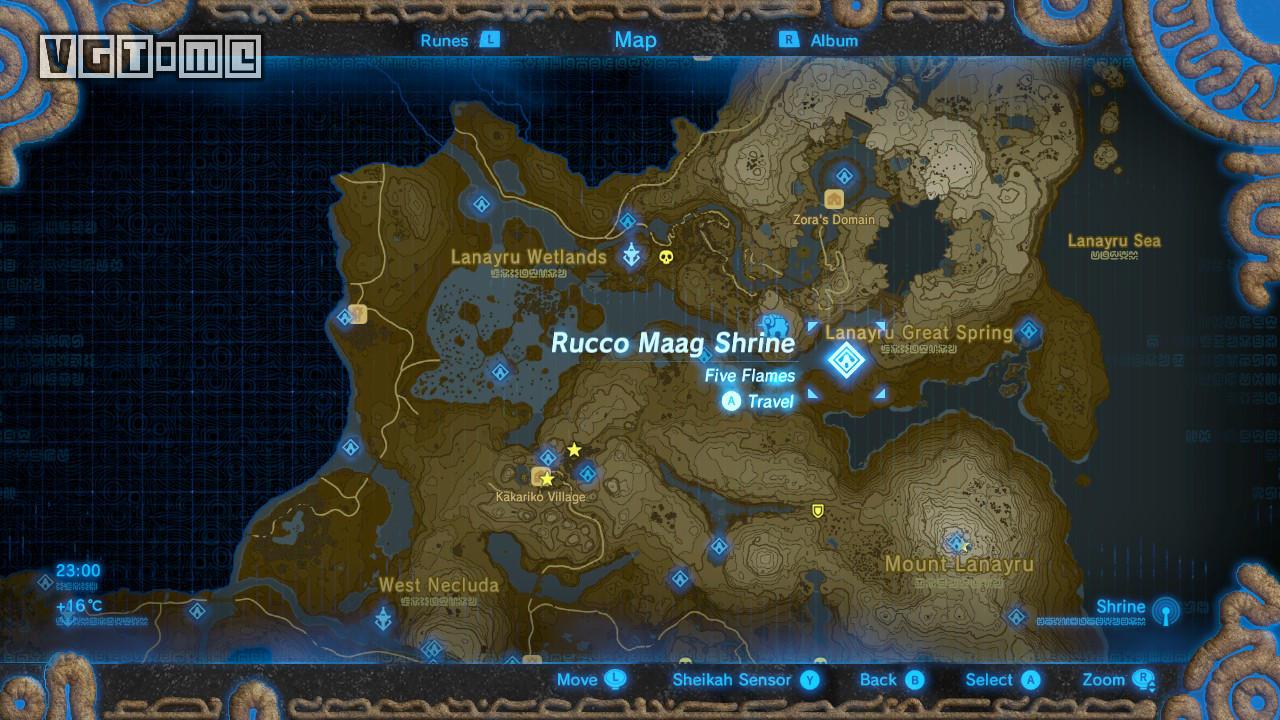 《塞爾達傳說:曠野之息》「Lanayru Tower / ラネールの塔 區域」試煉之祠攻略