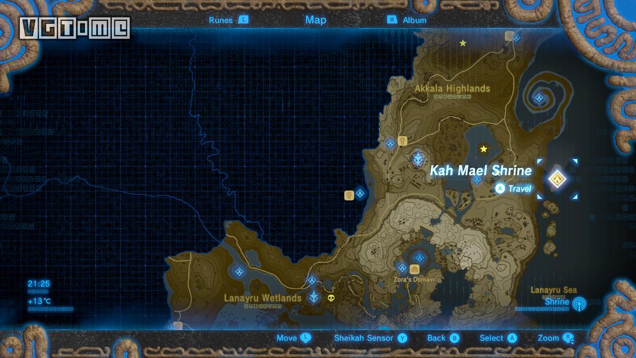 《塞爾達傳說:曠野之息》「Lanayru Tower / ラネールの塔 區域」試煉之祠攻略