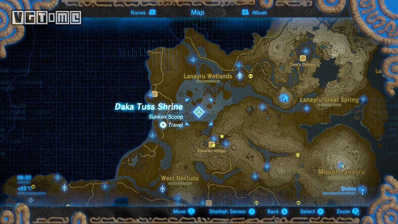 《塞爾達傳說:曠野之息》「Lanayru Tower / ラネールの塔 區域」試煉之祠攻略