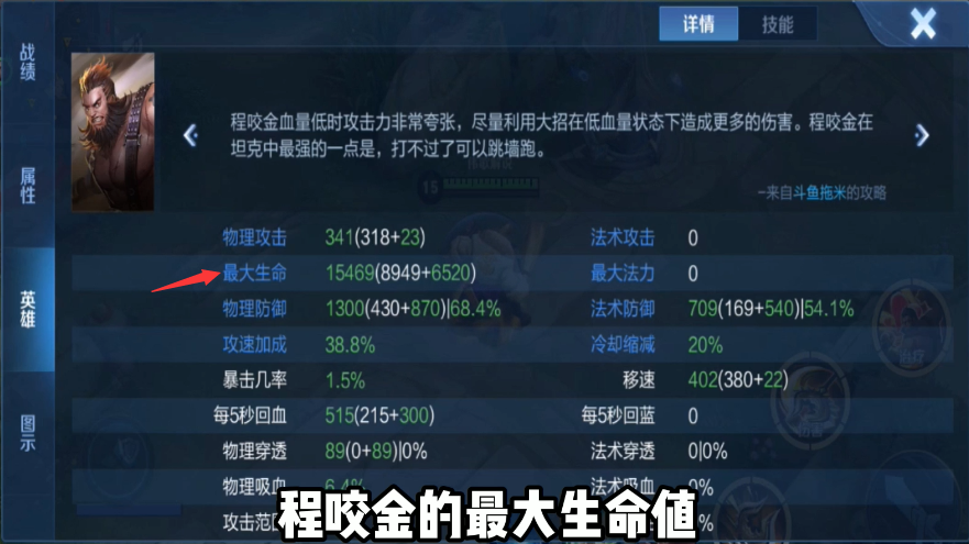 王者榮耀 英雄血量大比拼 看看滿級滿裝備后誰的血量最多