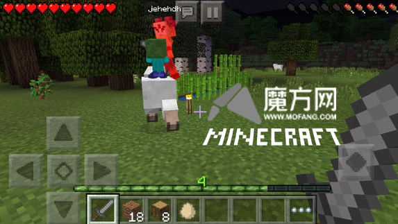 我的世界手機版羊騎士怎么生成怎么打