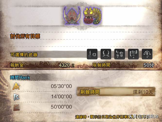 「怪物獵人世界」全武器配裝第14期：雙天刀