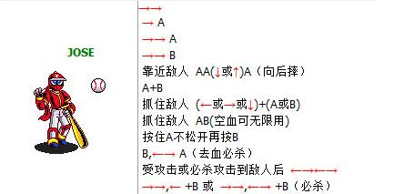 街機經典過關游戲忍者棒球（棒球小子）人物出招表 童年滿滿的回憶