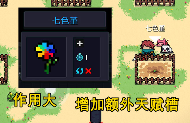 元氣騎士：7種天賦植物介紹，冬蟲夏草稀有，七色堇作用大