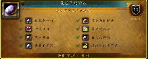 魔獸世界:復活節到來 最全面的復活節攻略 下篇 成就篇