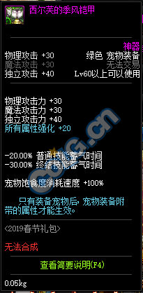 DNF:1.9體驗服更新、2019春節禮包/多買多送與新職業預售禮包！
