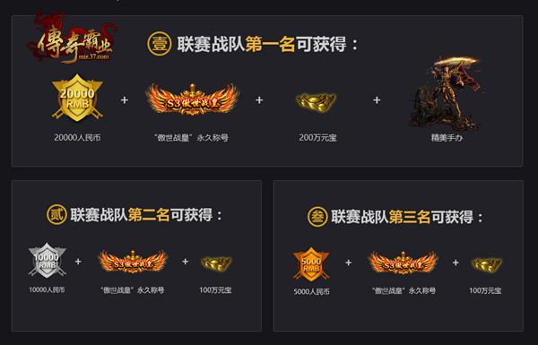 37《傳奇霸業》第二屆5V5現金聯賽火熱升溫